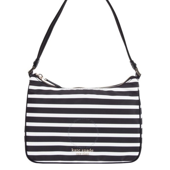 KATE SPADE
The Little Better Sam Stripe Small Shoulder Bag in BlackClotted Cream - Picture 1 of 16